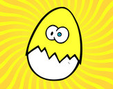 Coloring page Scared egg painted bySarah52130