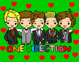 Coloring page One direction painted byPotatoes