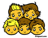 Coloring page One Direction 2 painted bymike