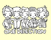 Coloring page One direction painted byevelina
