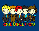 Coloring page One direction painted byMissy