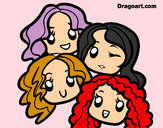 Coloring page Little mix painted byMissy