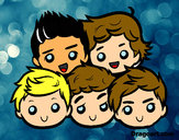 Coloring page One Direction 2 painted by1Dnualax  