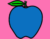 Coloring page apple painted byMANDALA