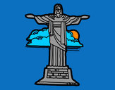 Coloring page Christ the Redeemer painted byMANDALA
