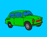 Coloring page Classic car painted byMANDALA