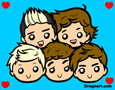 Coloring page One Direction 2 painted byjenny