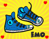 Coloring page Sneakers painted byjenny