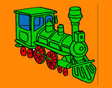 Coloring page Train 3 painted byMANDALA