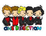 Coloring page One direction painted byCrazyLily
