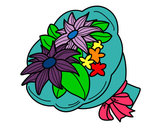 Coloring page Bunch of chrysanths painted byairman1025
