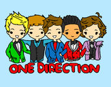 Coloring page One direction painted byILoveFOOD