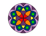 Coloring page Mandala 13 painted byjdluvr