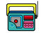 Radios coloring page