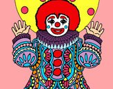 Coloring page Clown dressed up painted byJennyGore