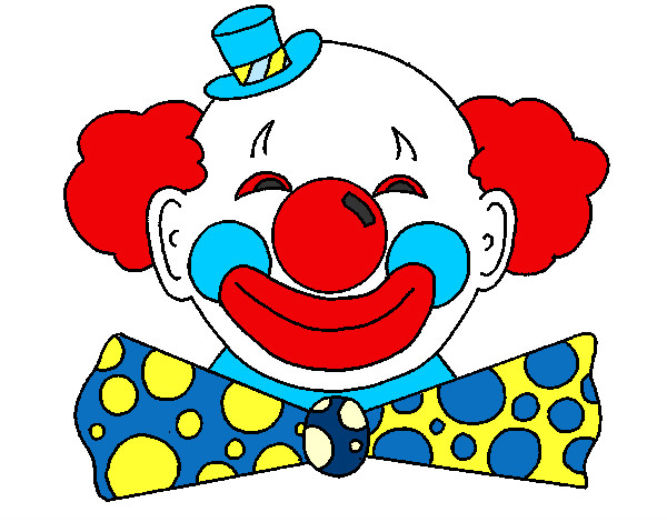 Clown with a big grin