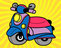 Motorbikes coloring page