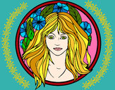 Coloring page Princess of the forest 2 painted bySherry