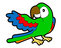 Parrots coloring page