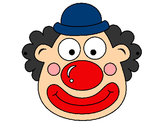 Coloring page Clown painted byadricasa