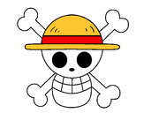 Coloring page Straw hat flag painted byFilinguim