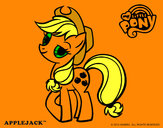Coloring page Applejack painted byCaty