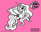 Coloring page Princess Celestia painted byCaty