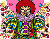 Coloring page Clown dressed up painted byRAYA