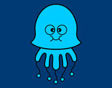Coloring page Fun Jellyfish painted byems76