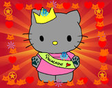 Coloring page Princess Kitty painted byems76