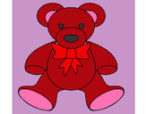 Coloring page Teddy bear painted byems76