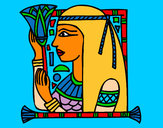 Coloring page Cleopatra painted byJDWR