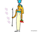 Coloring page Hathor painted byJDWR