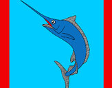 Coloring page Swordfish painted byJDWR