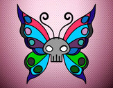 Coloring page Emo butterfly painted byGemma