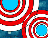 Coloring page Linked circles painted byBirdie