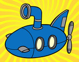 Coloring page Submarine painted bytippytim