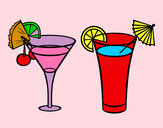 Coloring page Two cocktails painted bysharrybee