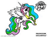 Coloring page Princess Celestia painted byrainbow