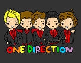 Coloring page One direction painted byrainbow