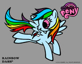 Coloring page Rainbow Dash painted byRDlover