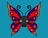 Coloring page Emo butterfly painted byeden