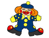 Coloring page Clown with big feet painted byBecka