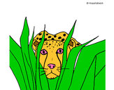 Coloring page Cheetah painted byeden