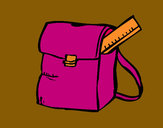 Coloring page School bag painted byphoenix