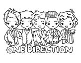 Coloring page One direction painted byblancapayn
