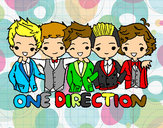 Coloring page One direction painted byJolien