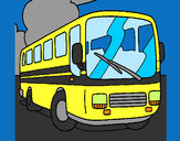 Coloring page Bus painted byBigricxi
