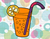 Coloring page Glass of soda painted bybella