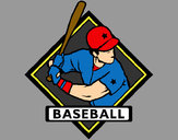 Coloring page Baseball logo painted byBigricxi